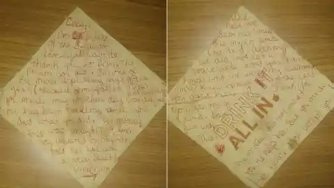 Man Pays For Lady’s Bill, Realizes Mistake When She Slips Him A Note