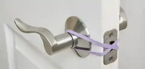 Rubber Bands Around Door Knobs