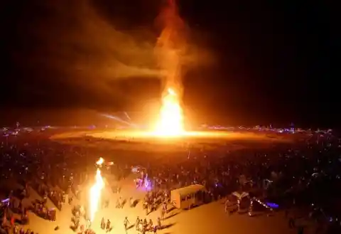 Burning Man Attendee DIES After Running Into Flames