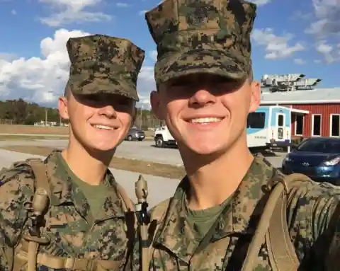 Man Demands Woman Give Him Money, Doesn’t Realize Marines Are Next Door