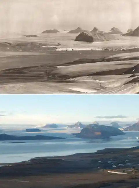 7 Shocking Photos Reveal What 100 Years Of Climate Change Has Done To Arctic Glaciers