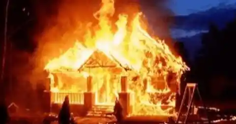 Brave Kid Runs Into Burning House To Save His Baby Sister