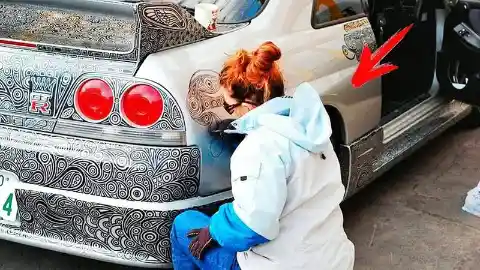 Husband Asks Wife to Paint Over a Scratch, She Took It Literally and Did This