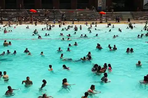 Woman In The Pool