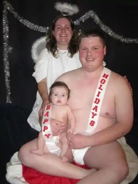 Embarrassing Christmas family photo