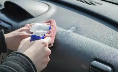 Clean the buttons on the dashboard with a flathead screwdriver.