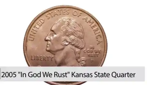 2005 “In God We Rust” Kansas Quarter