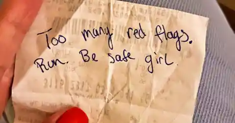 Woman Goes On A Date, Stranger Slips Her A Note Telling Her To Run
