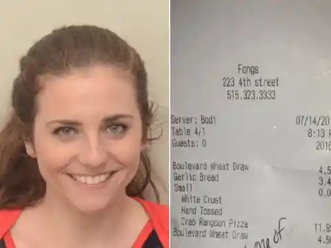 As Soon As Woman Goes To Bathroom, Waitress Slips Note To Her Husband