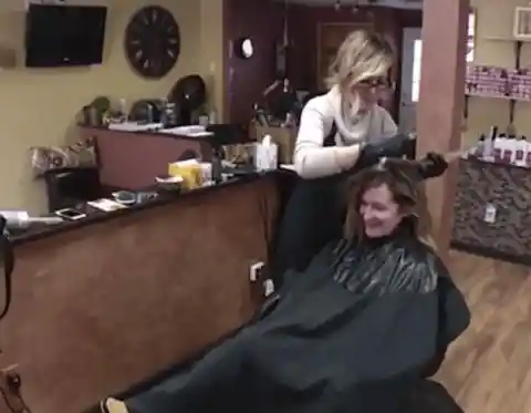 After the girl's dad cuts her hair for receiving the best birthday moments, mom intervenes