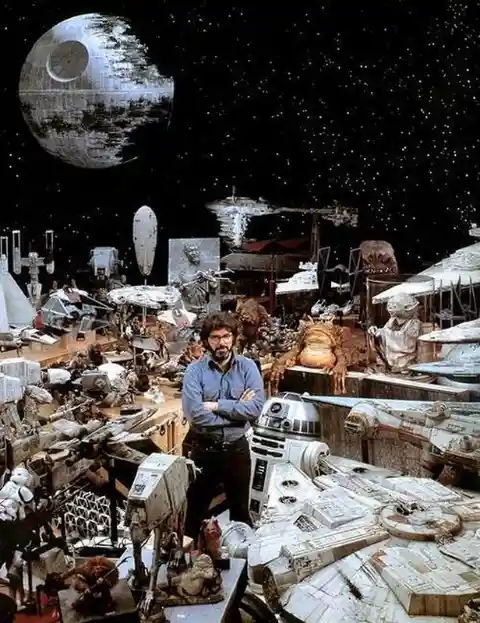 George Lucas and a Sea of Iconic Miniatures