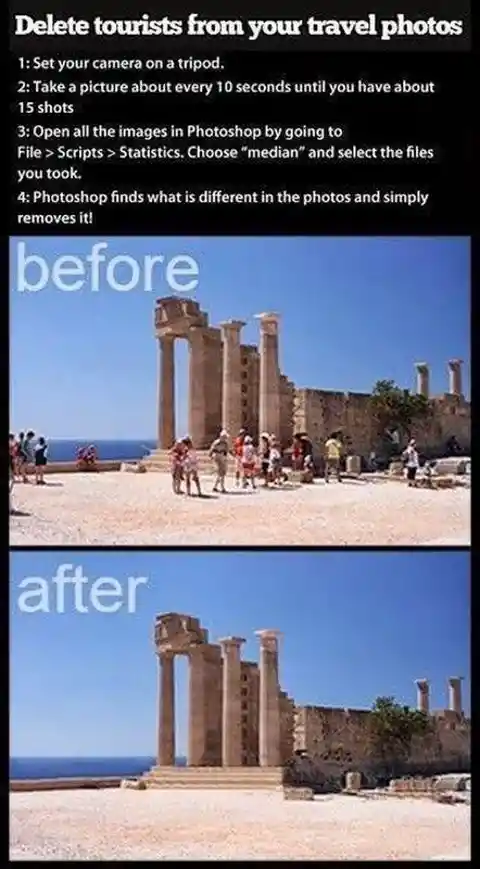 Delete Tourists Out of Travel Photos