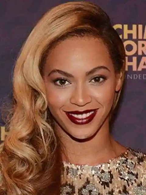 Beyonce with makeup
