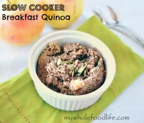 14. Slow Cooker Breakfast Quinoa